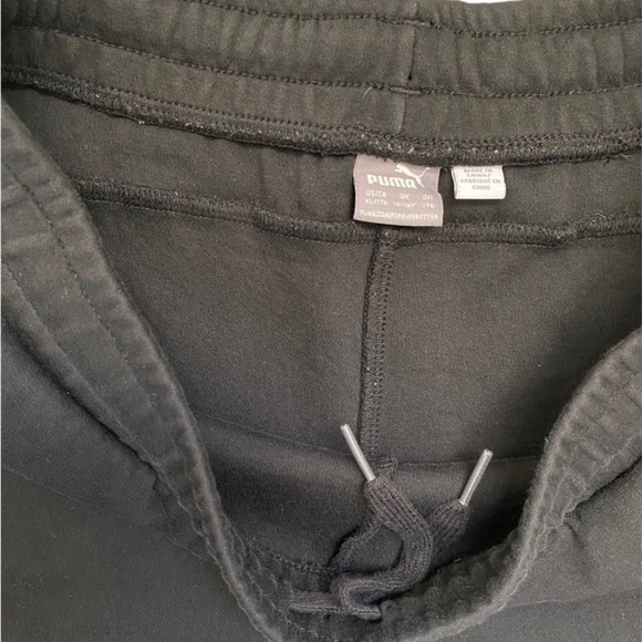 Puma Solid Women Black Sweat Pants Size XL/TTG (youth) - Picture 7 of 8